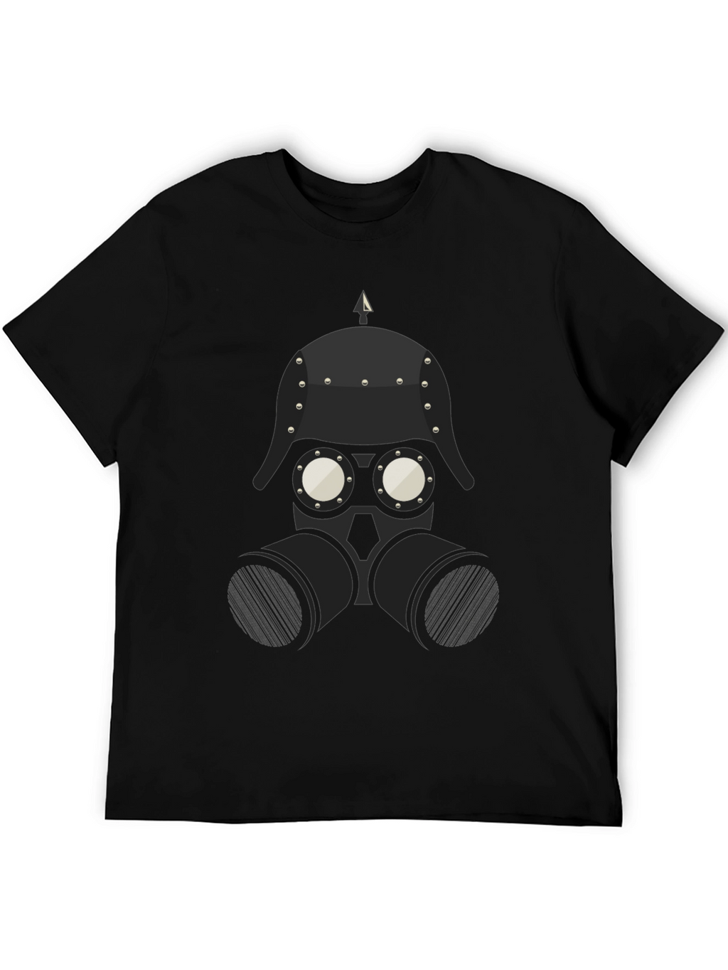 Steampunk Gas Mask Graphic Tee - Black
