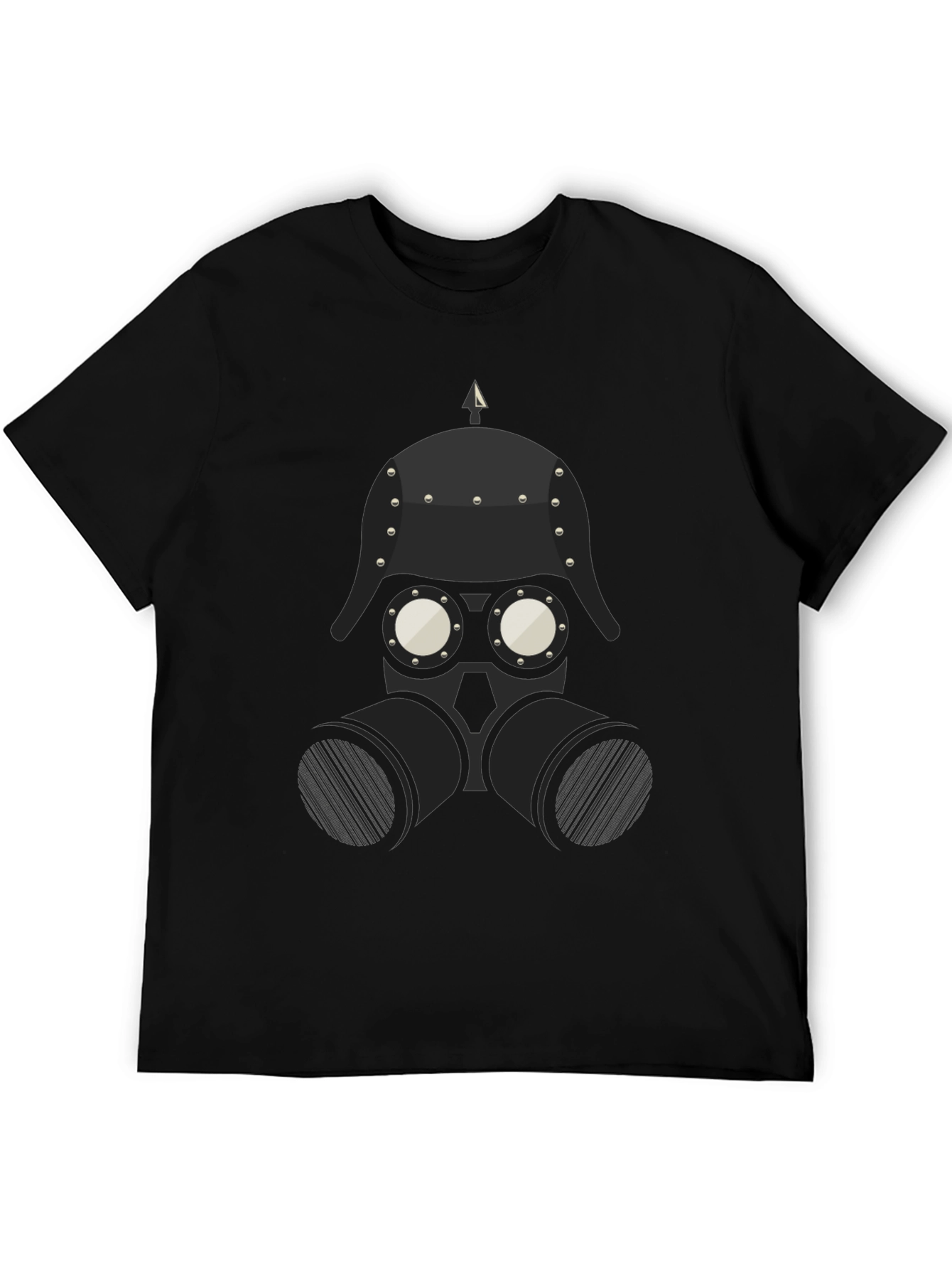 Steampunk Gas Mask Graphic Tee - Black