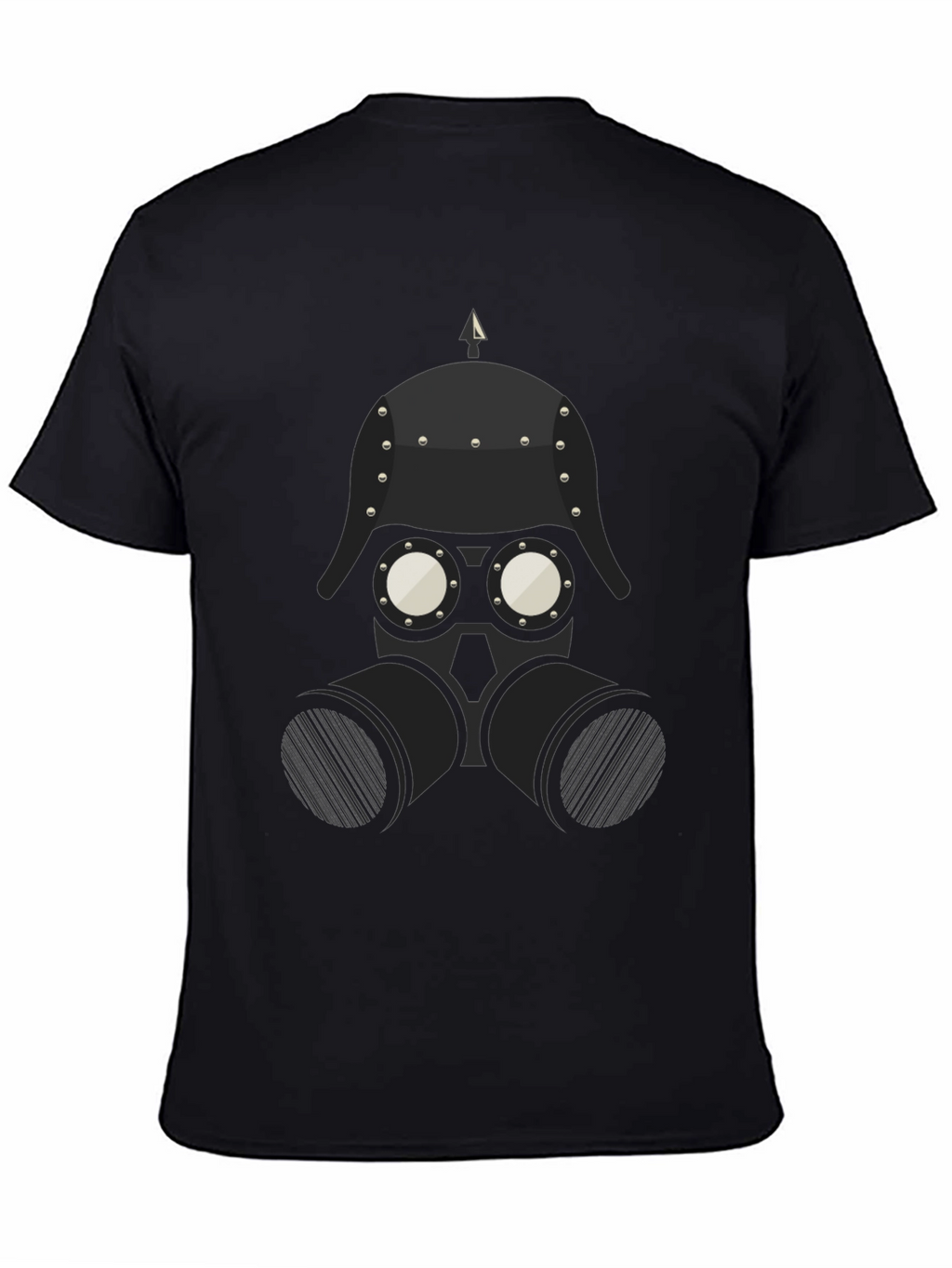 Steampunk Gas Mask Graphic Tee - Black