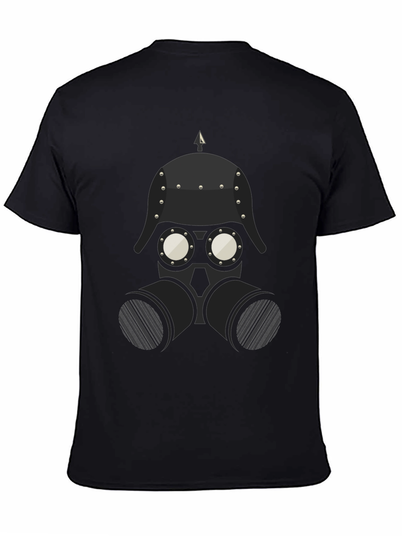 Steampunk Gas Mask Graphic Tee - Black