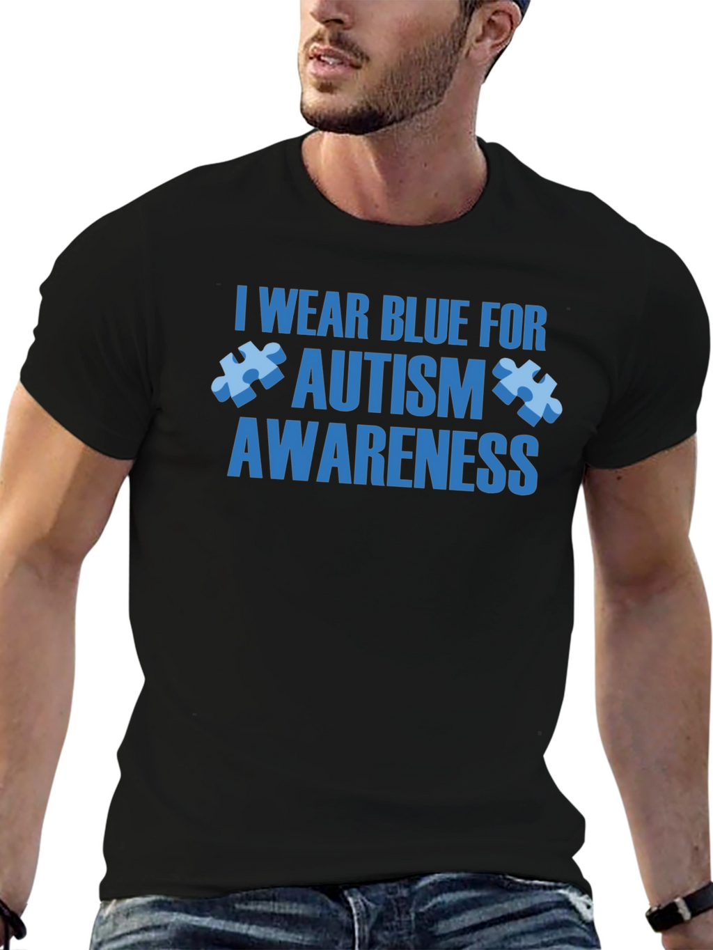 Autism Awareness T-Shirt - I Wear Blue