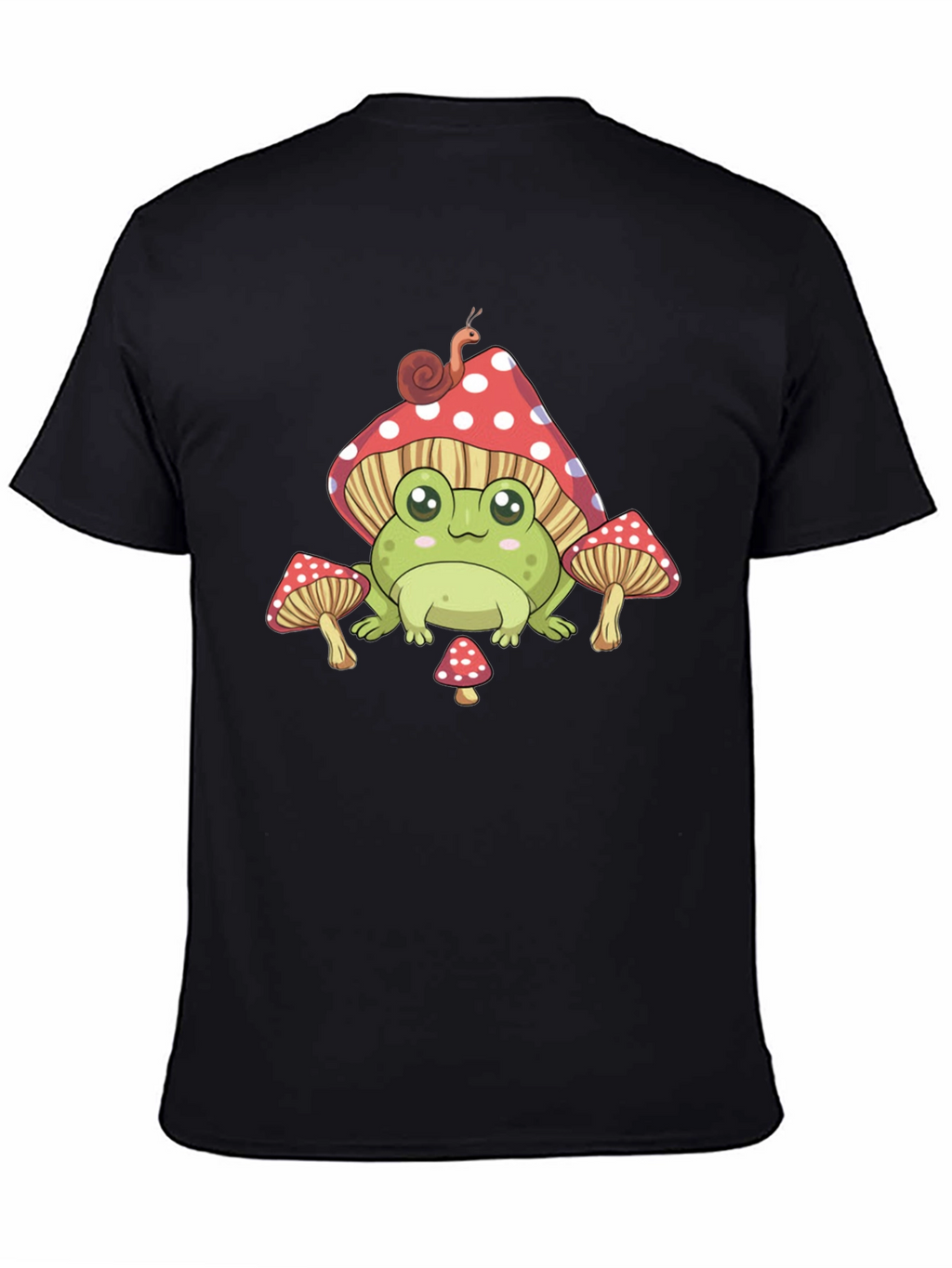 Frog Mushroom T-Shirt - Cute Cartoon Style