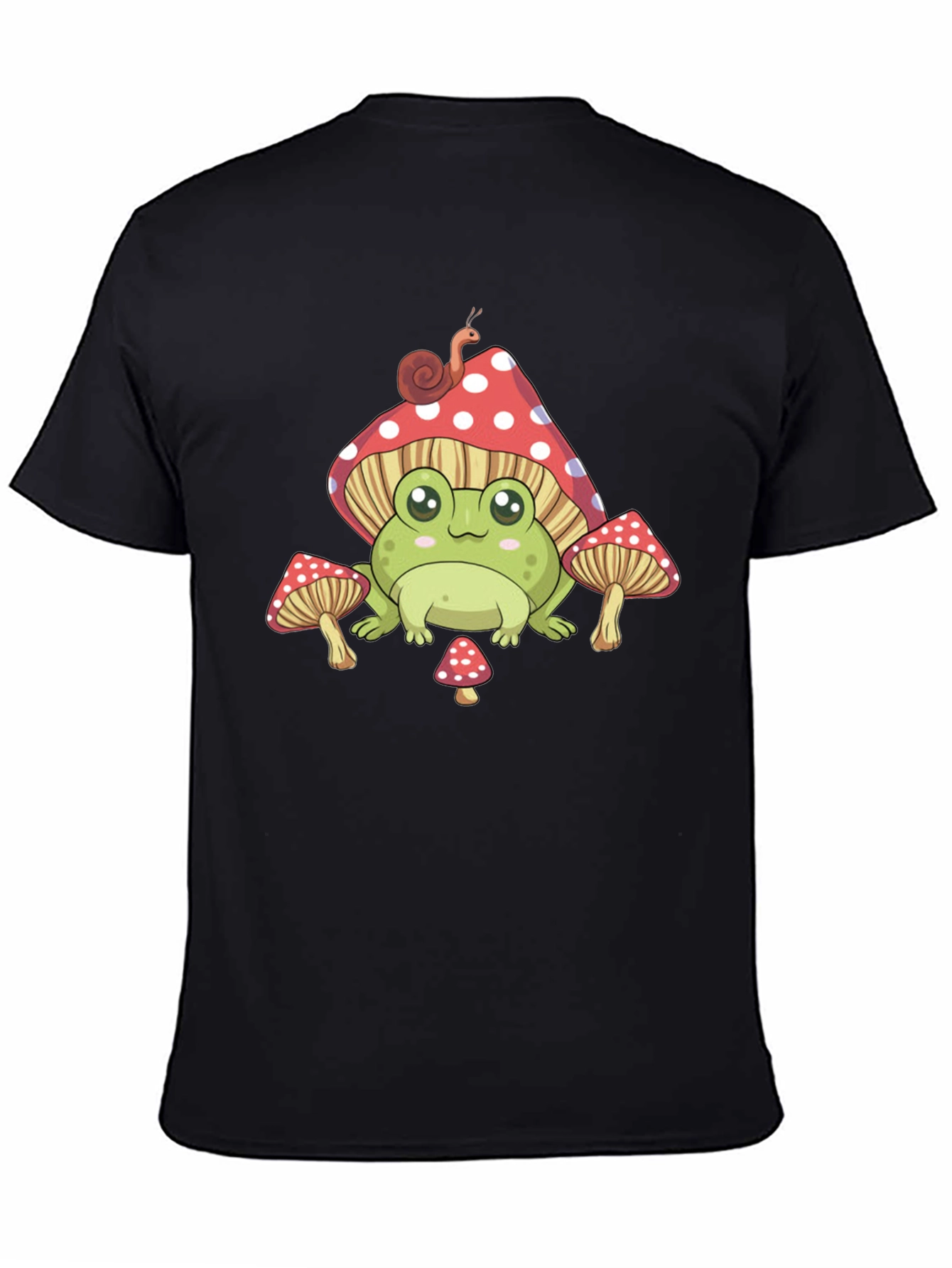 Frog Mushroom T-Shirt - Cute Cartoon Style