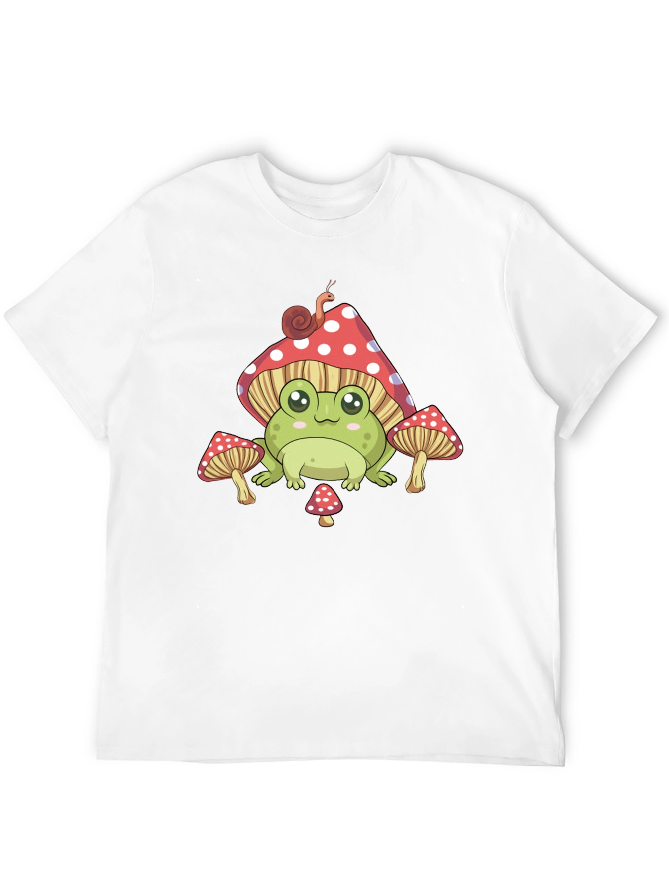 Frog Mushroom T-Shirt - Cute Cartoon Style