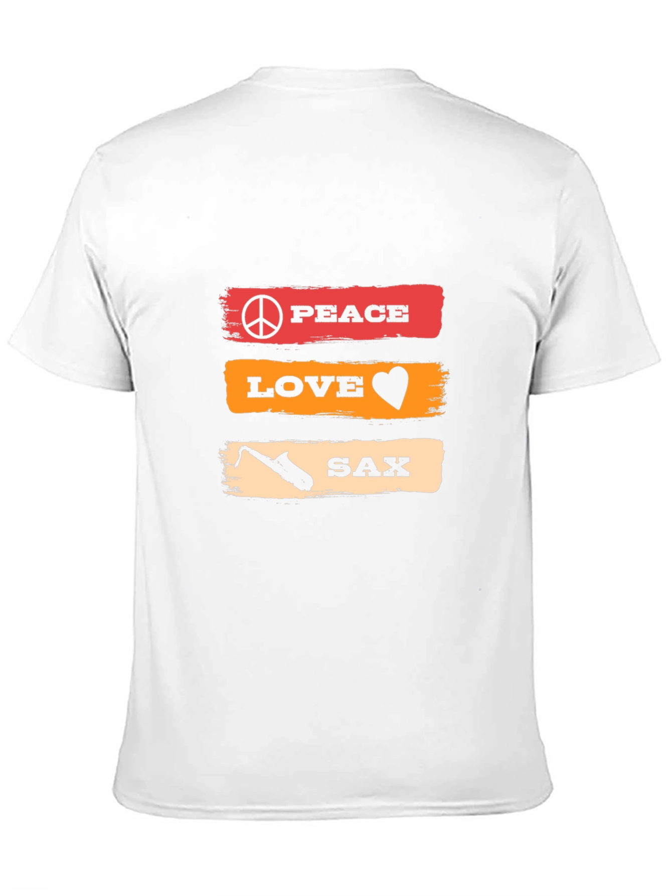 Peace Love Sax T-Shirt - Music Lover Tee