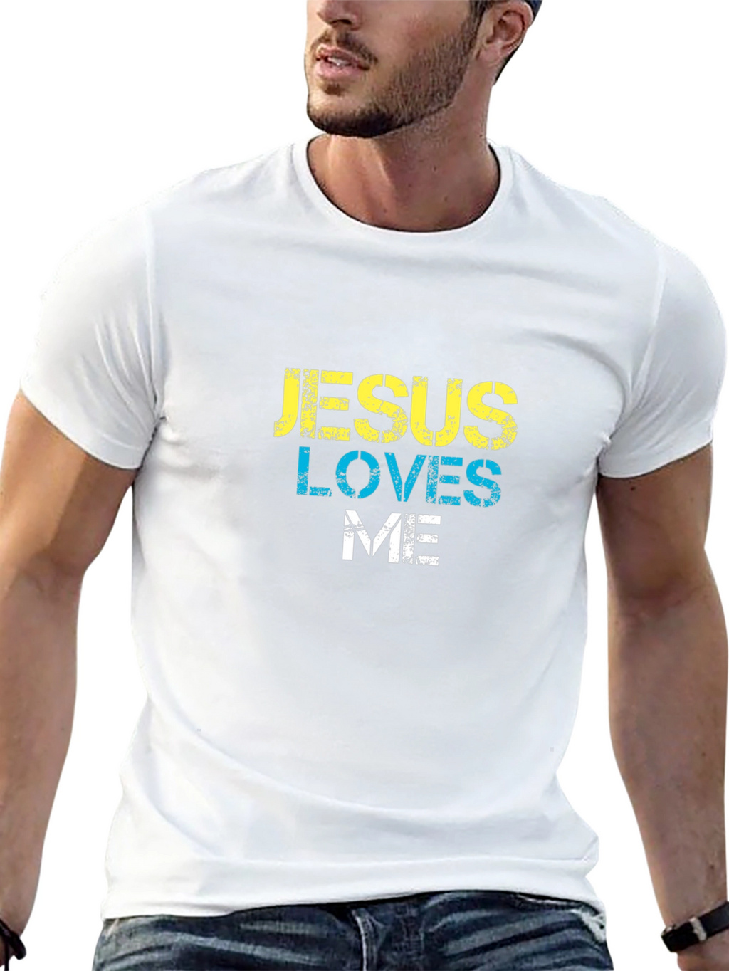 Jesus Loves Me Black T-Shirt