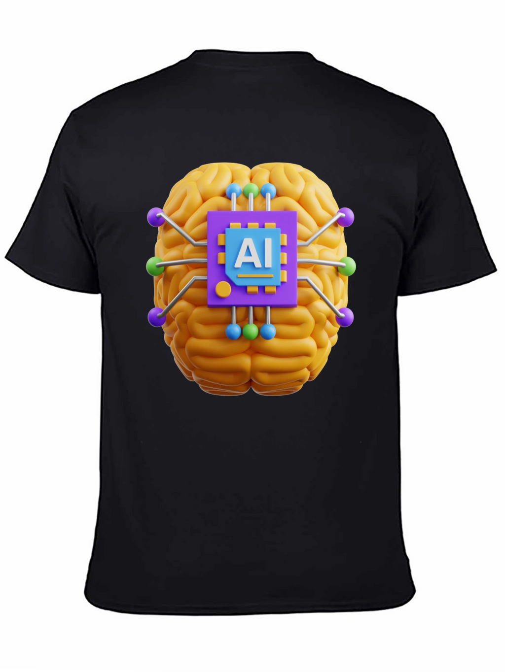 AI Brain T-Shirt - Tech Style Tee