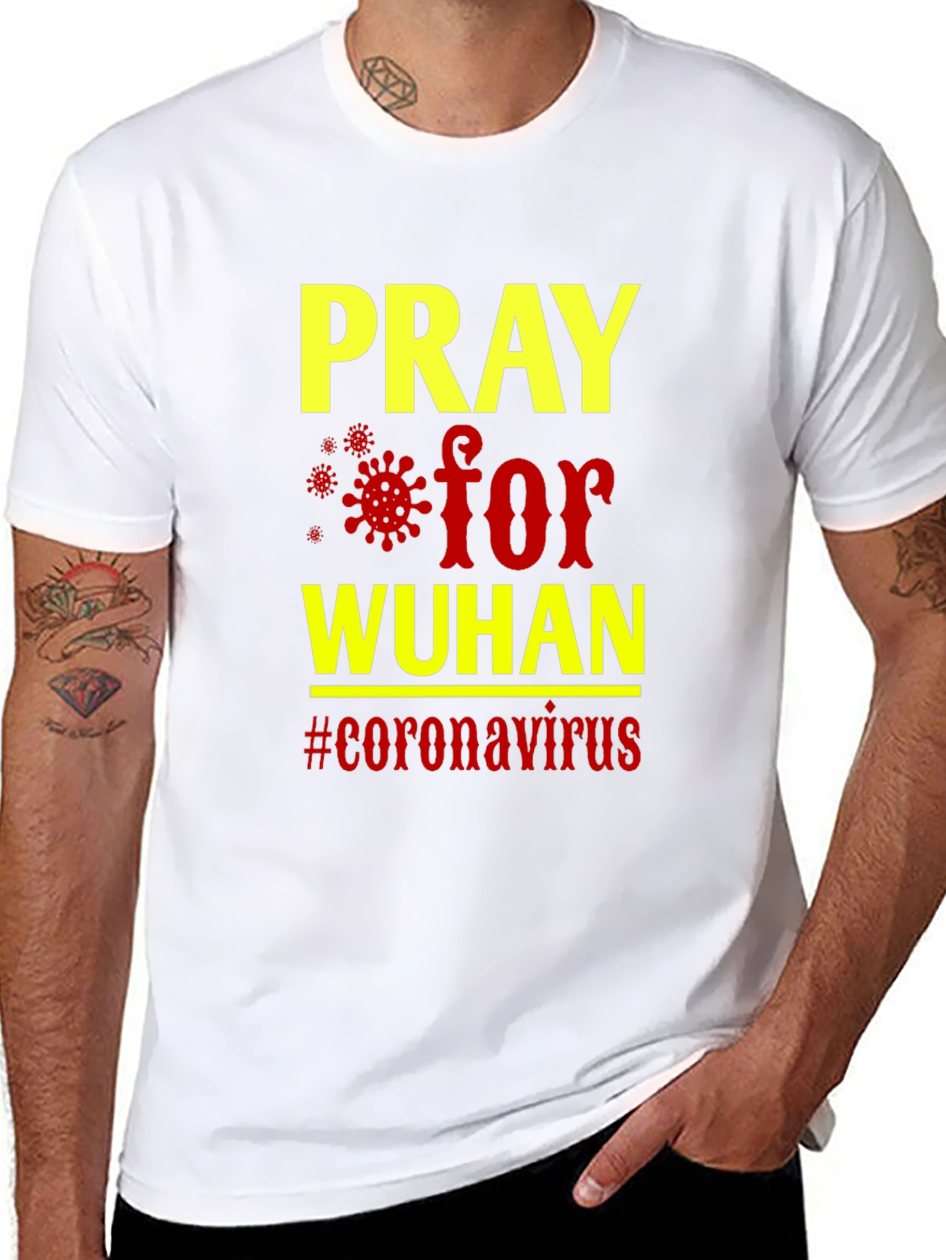 Pray for Wuhan T-Shirt - Coronavirus Awareness Tee