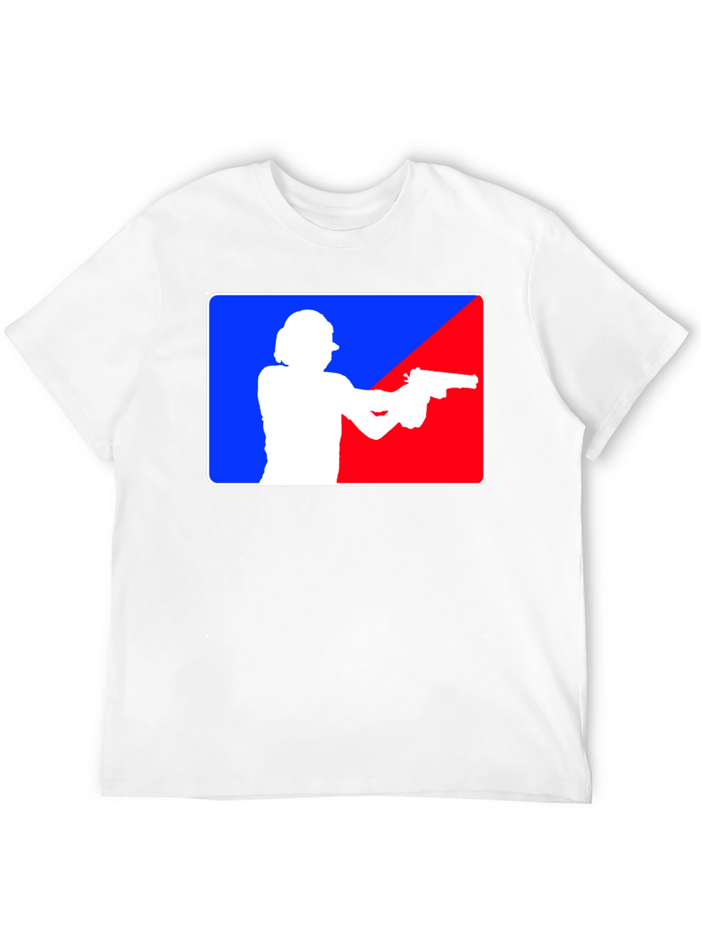 Gunslinger T-Shirt: Blue and Red Target Design