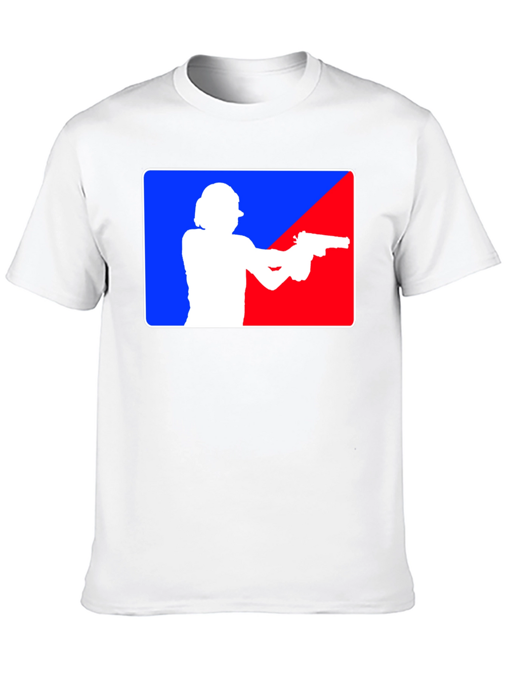 Gunslinger T-Shirt: Blue and Red Target Design
