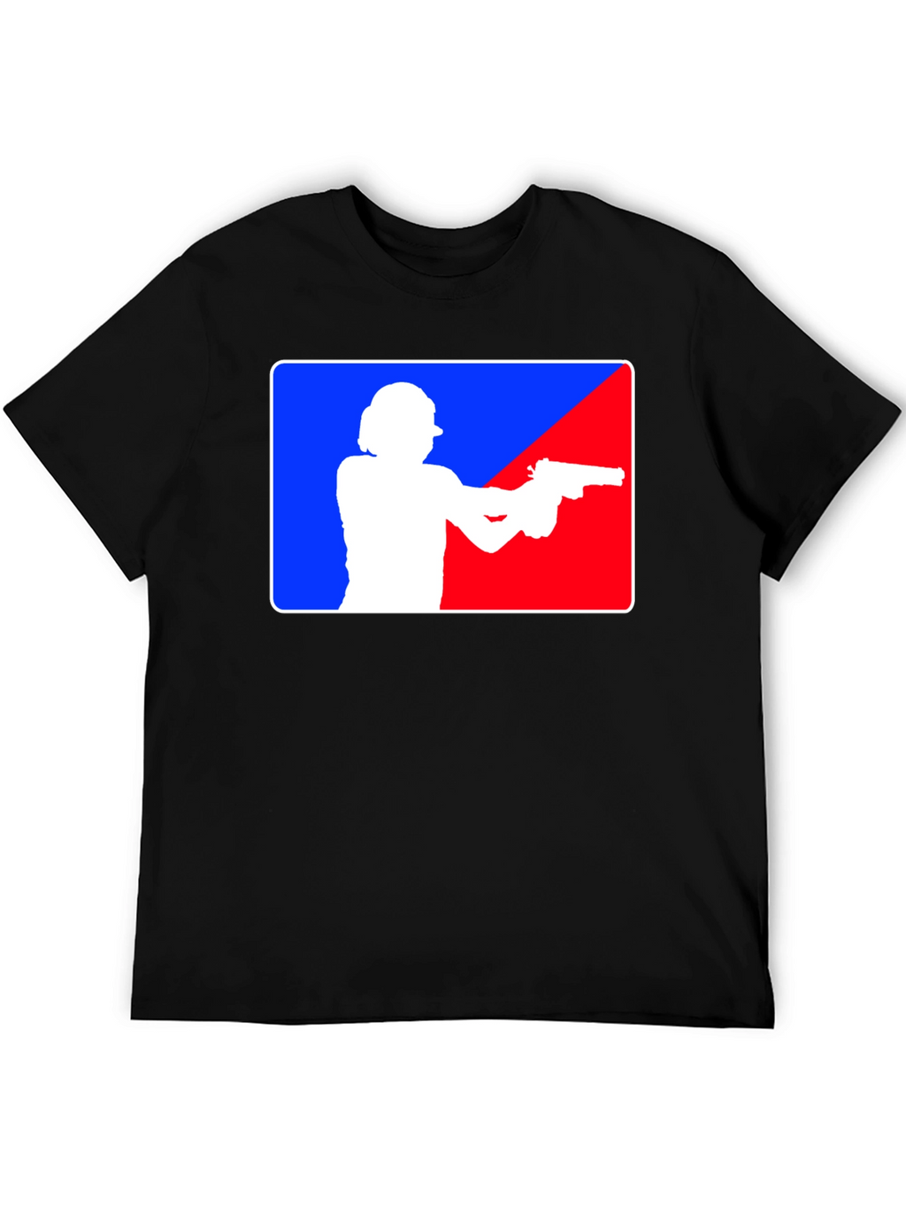 Gunslinger T-Shirt: Blue and Red Target Design