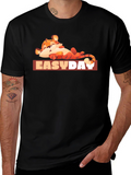 Easy Day Tiger Graphic Tee - Relaxed Vibe