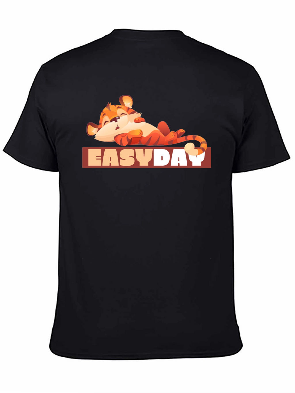 Easy Day Tiger Graphic Tee - Relaxed Vibe