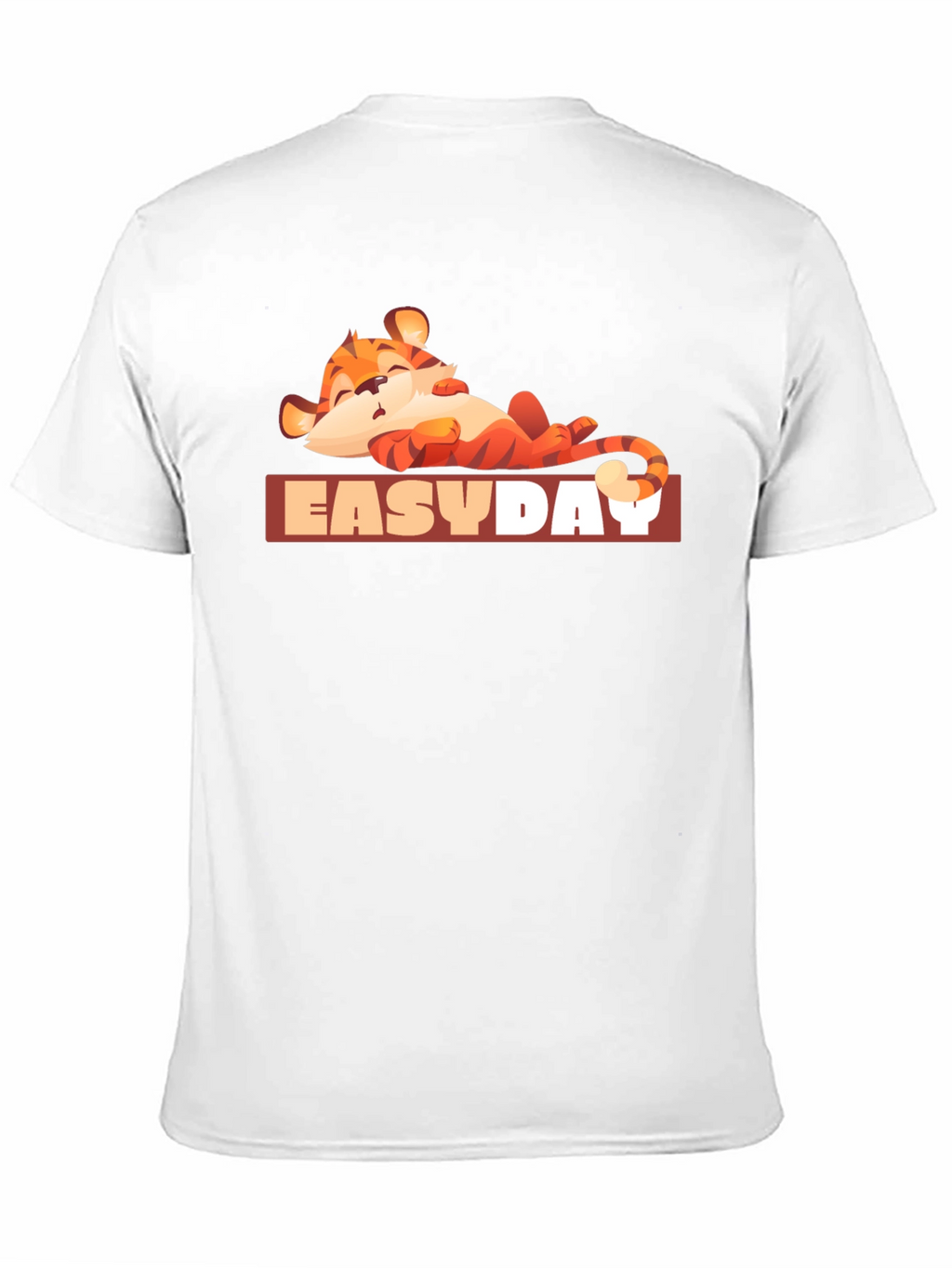 Easy Day Tiger Graphic Tee - Relaxed Vibe
