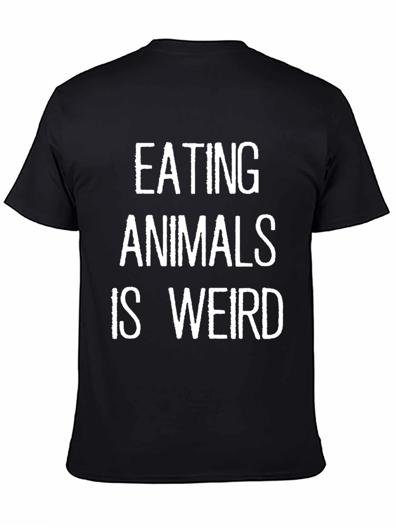 Eating Animals Is Weird Graphic Tee - Black