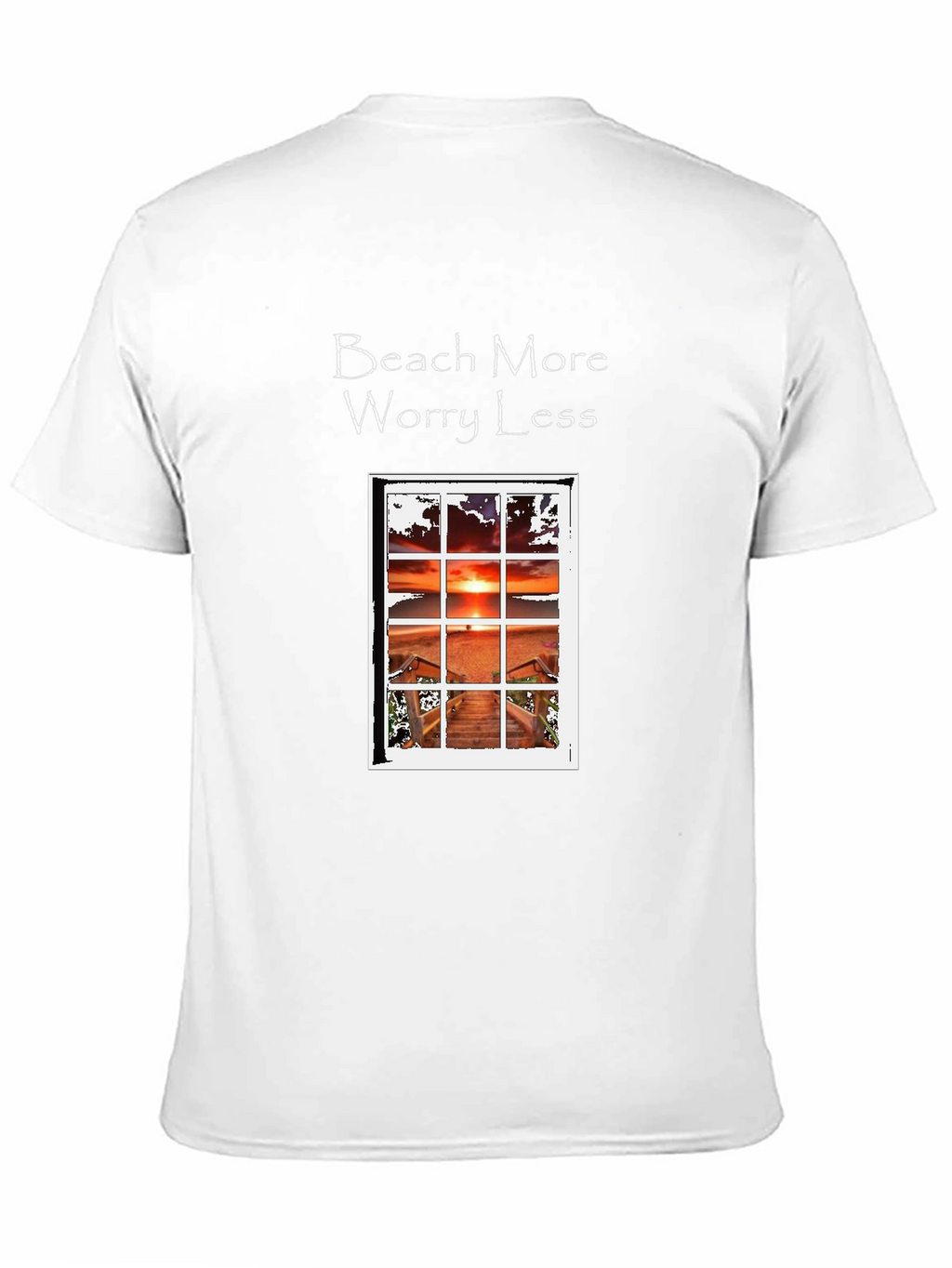 Beach More Worry Less Graphic T-Shirt
