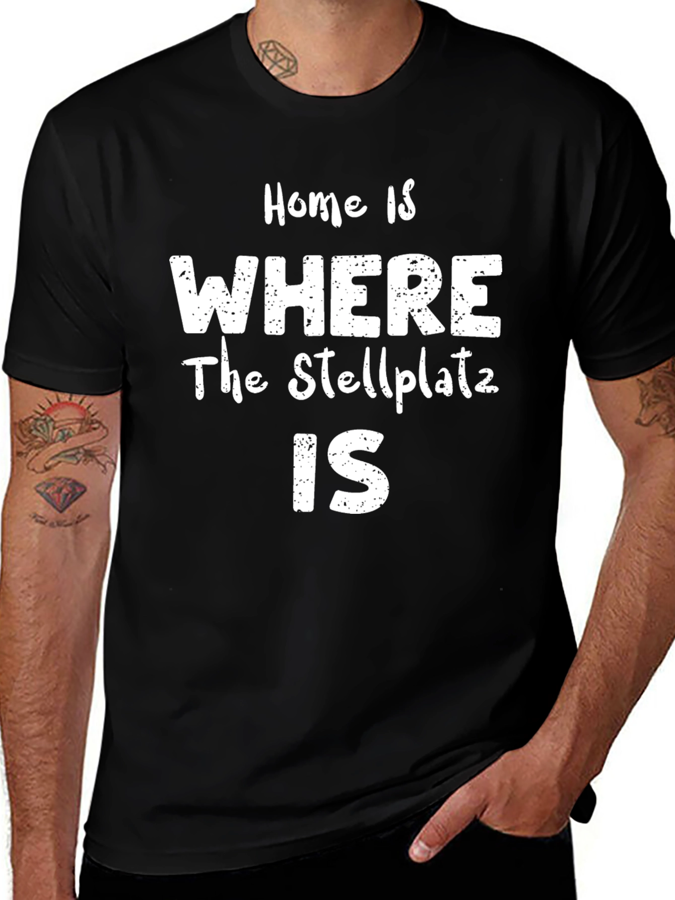 Home is Where the Stellplatz is T-Shirt - Funny RV Camper Van Life