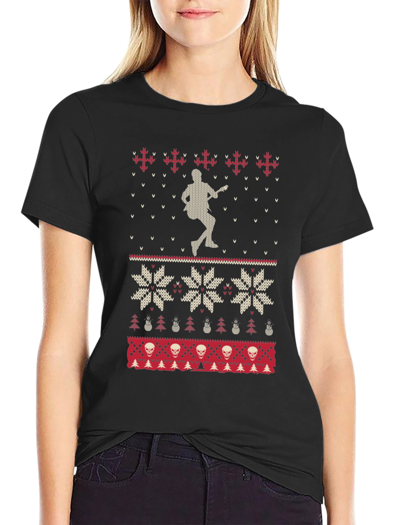 Rocking Ugly Christmas Sweater T-Shirt