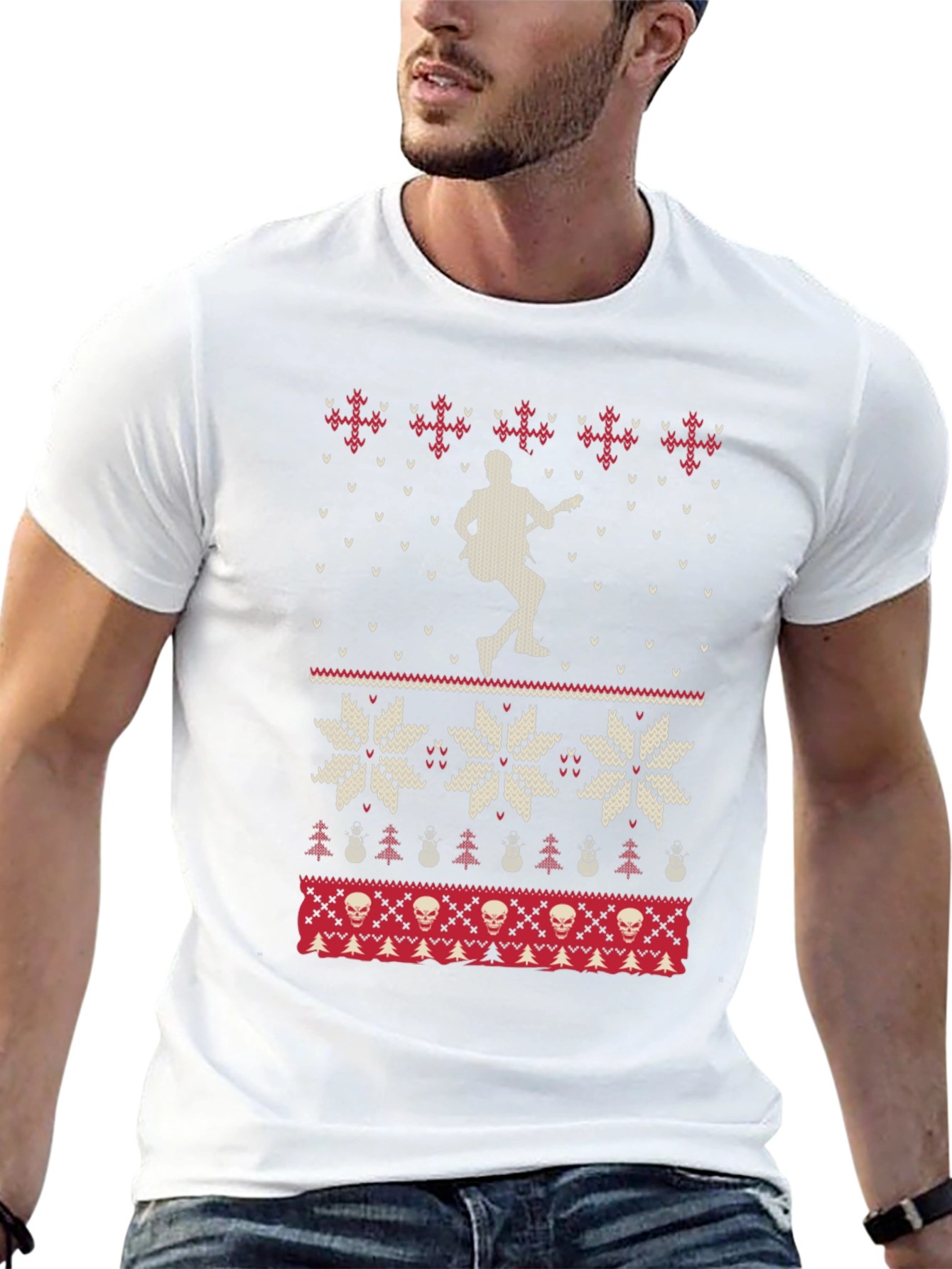 Rocking Ugly Christmas Sweater T-Shirt