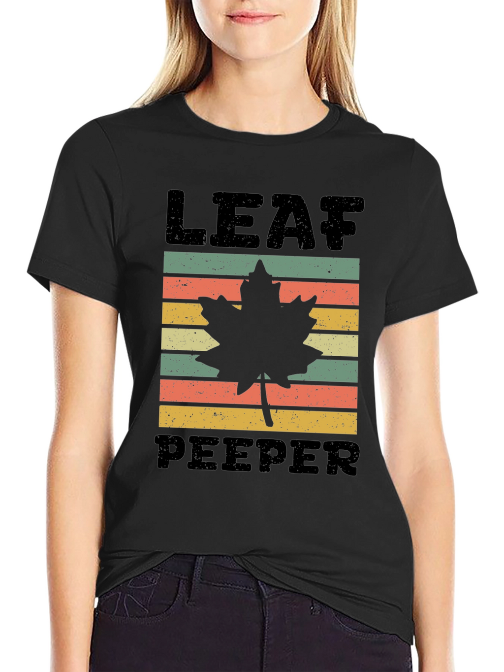 Leaf Peeper Retro T-Shirt - Autumn Lover Tee