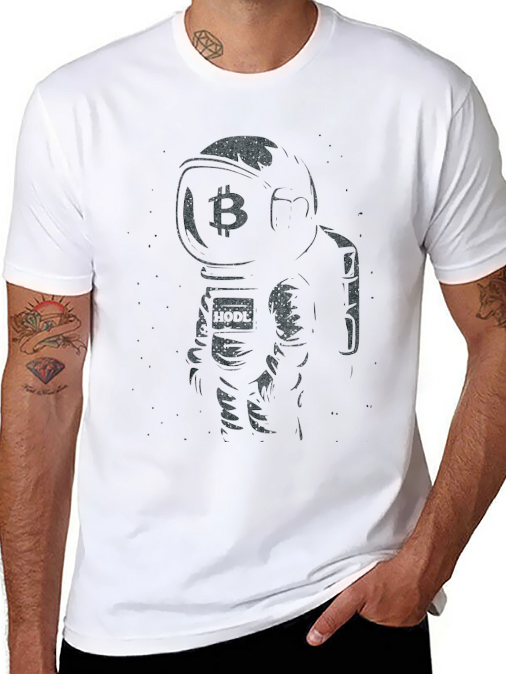 Bitcoin Astronaut Black T-Shirt