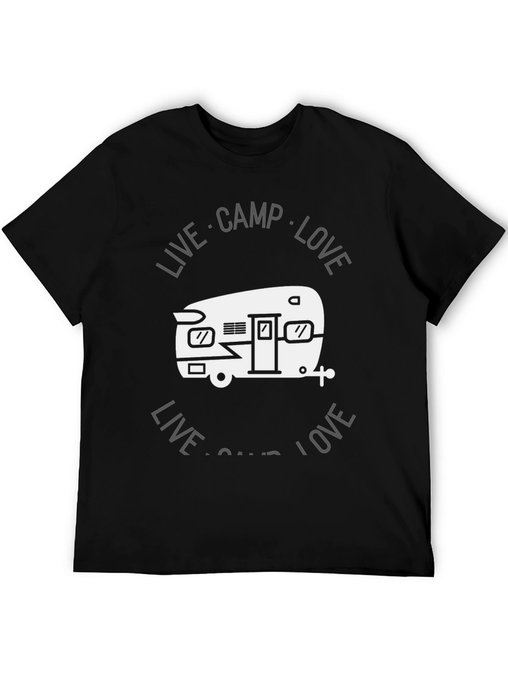 Live Camp Love Graphic Tee - Camping Adventure Shirt