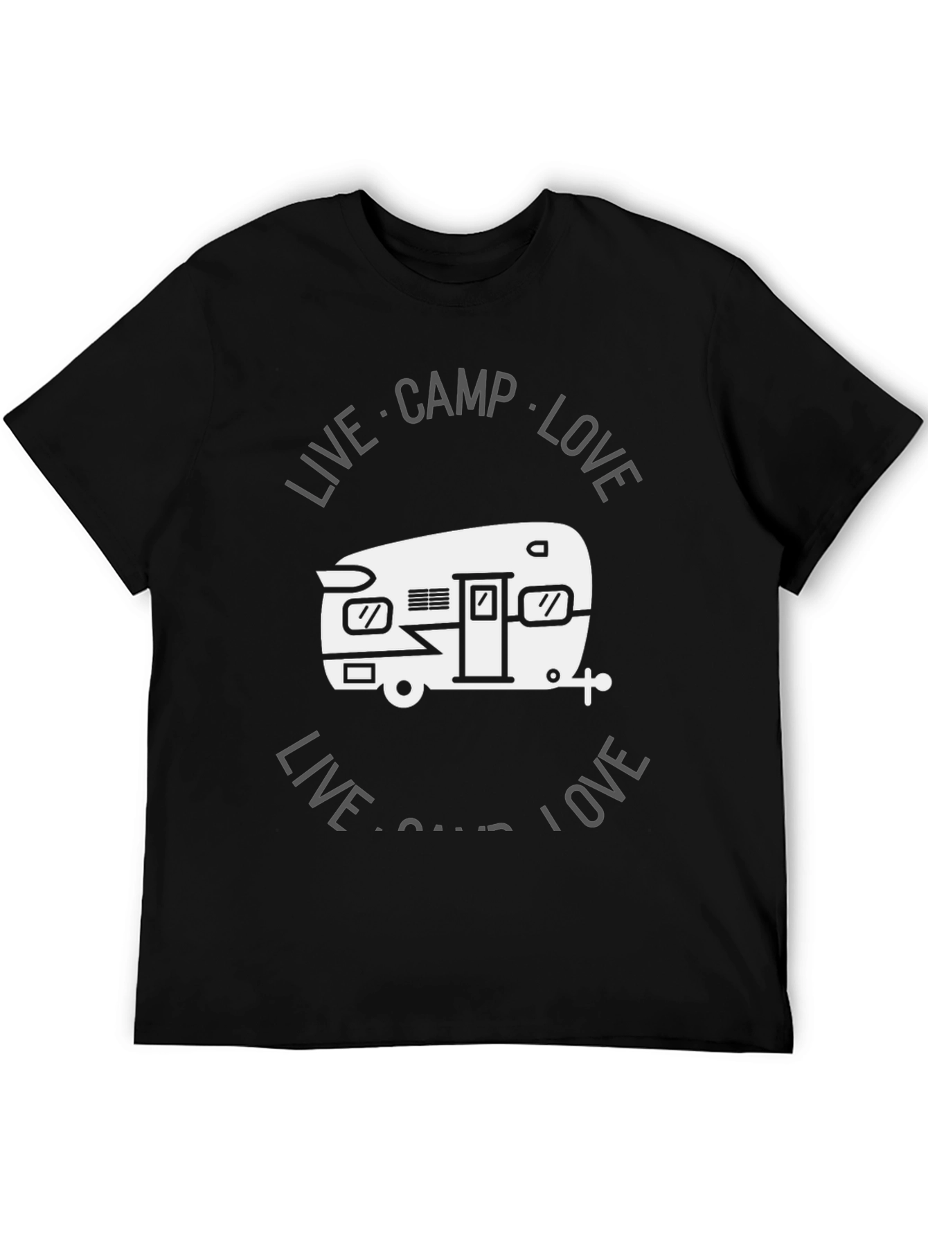 Live Camp Love Graphic Tee - Camping Adventure Shirt
