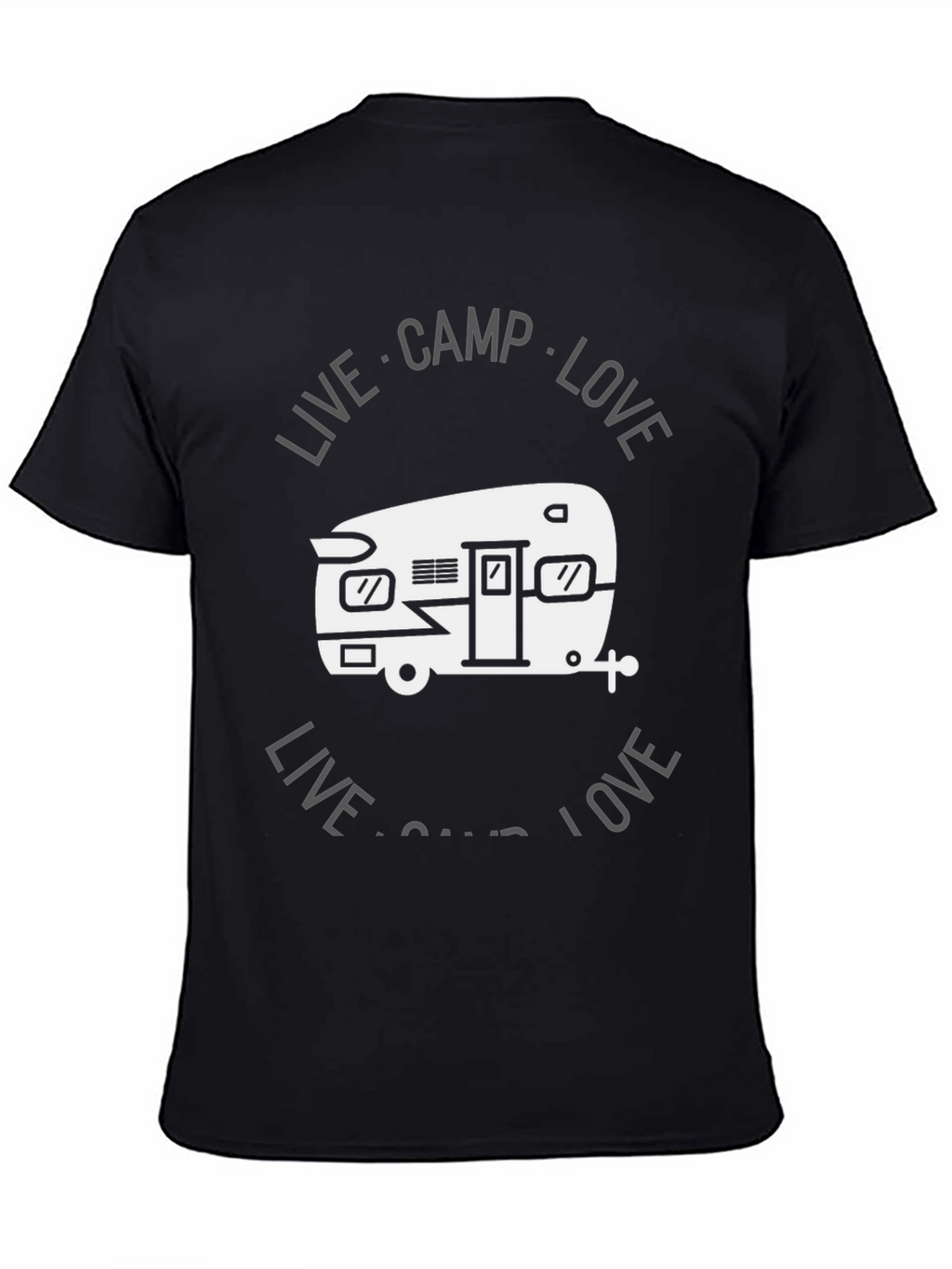 Live Camp Love Graphic Tee - Camping Adventure Shirt