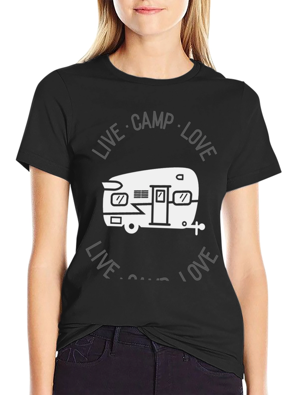 Live Camp Love Graphic Tee - Camping Adventure Shirt