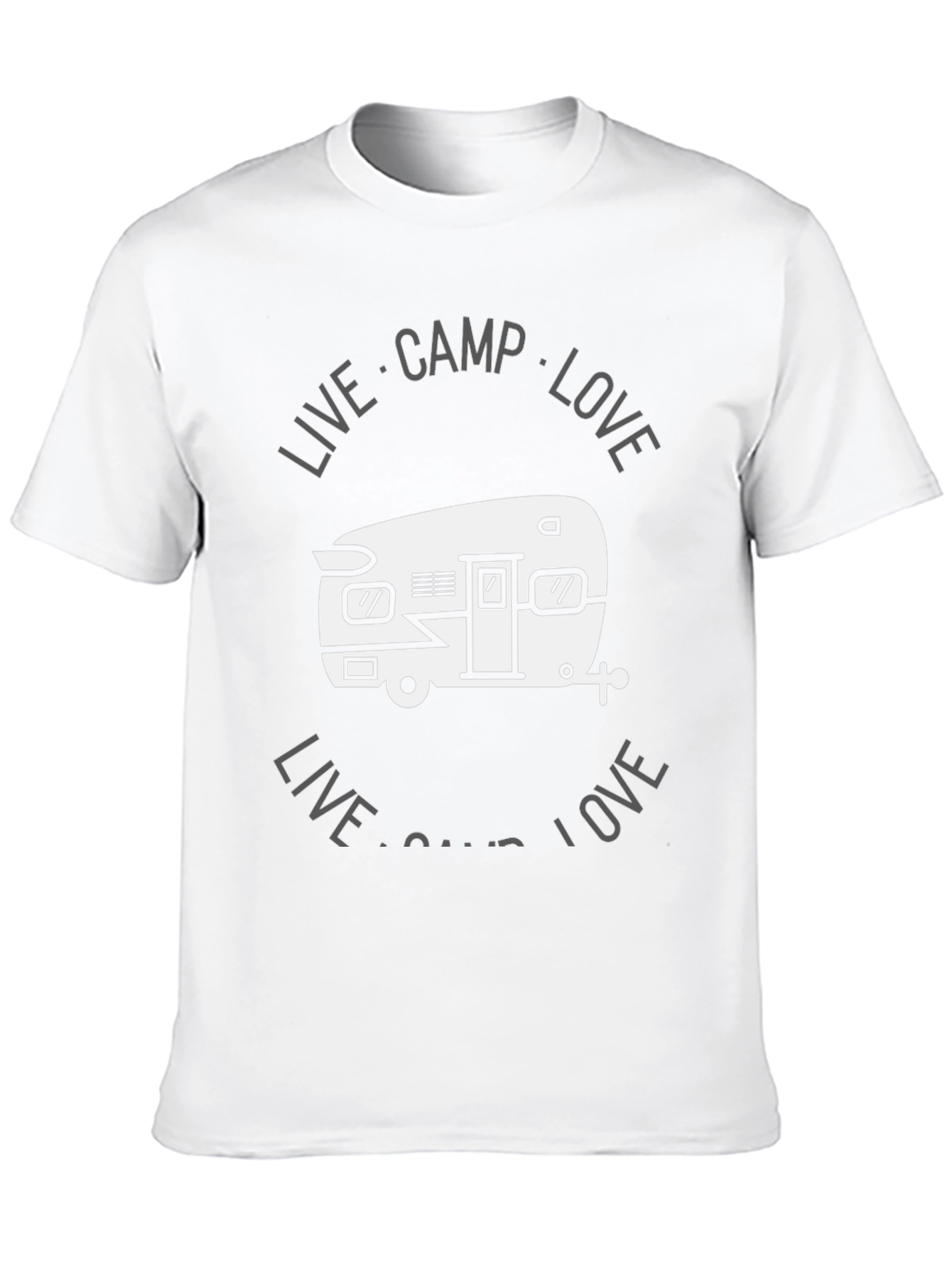 Live Camp Love Graphic Tee - Camping Adventure Shirt