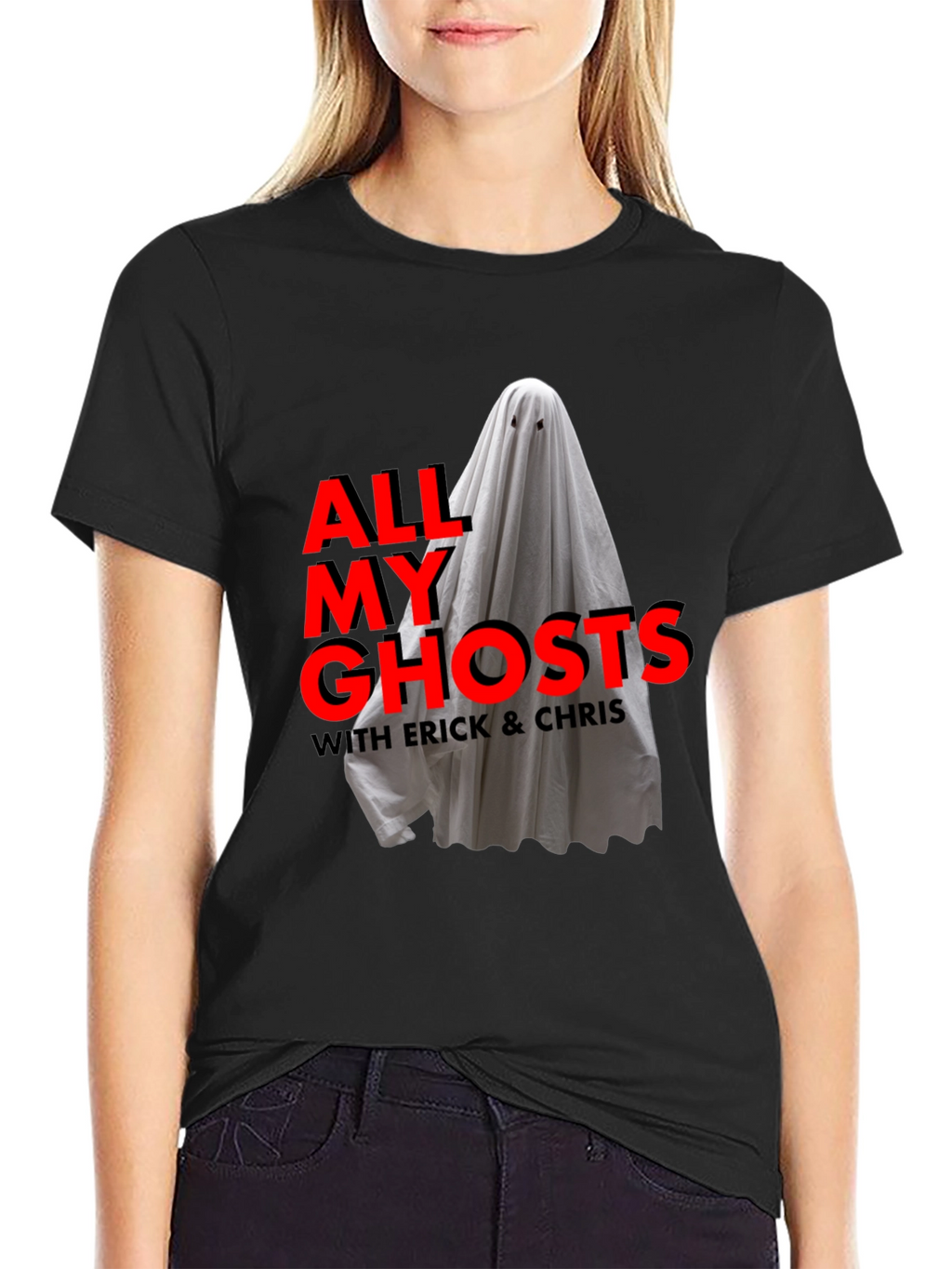 All My Ghosts Podcast Black T-Shirt