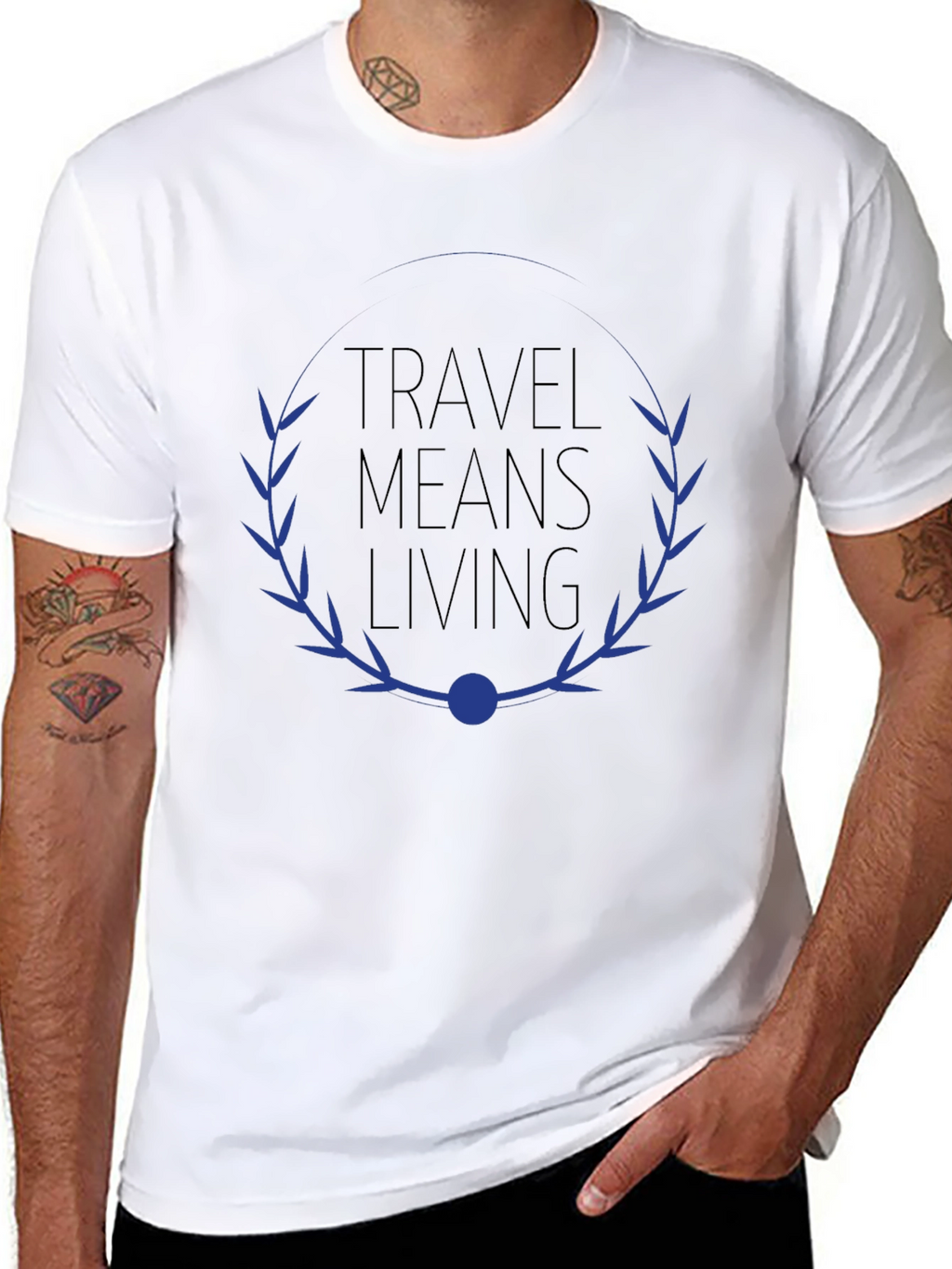 Travel Means Living Graphic Tee - Black