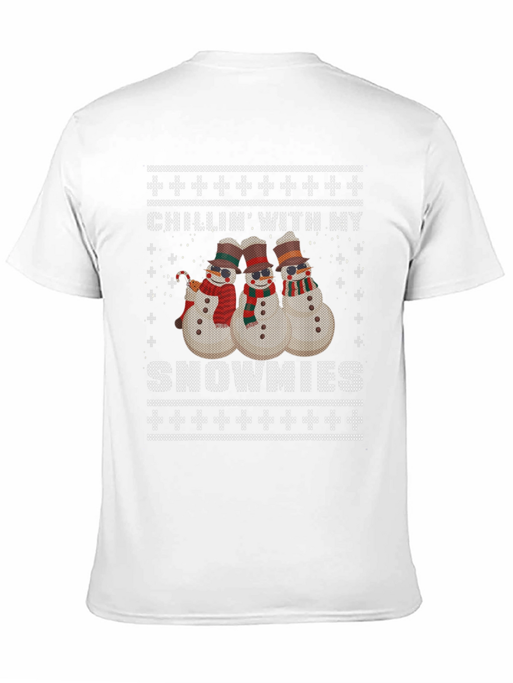 Chillin With My Snowmies Ugly Christmas T-Shirt