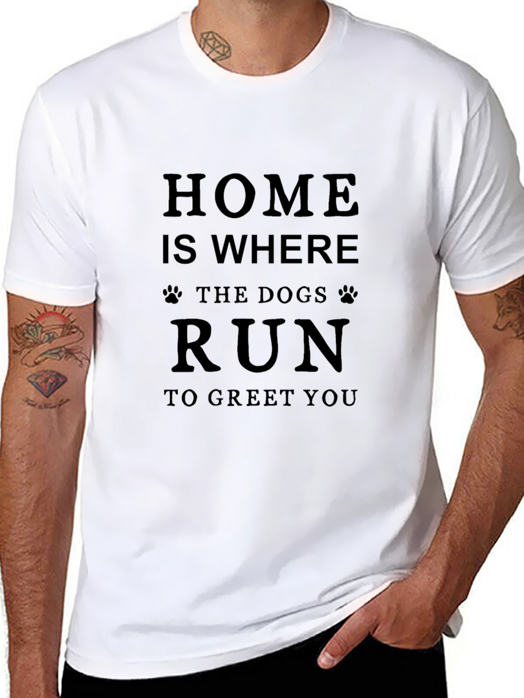 Home Is Where Dogs Run T-Shirt