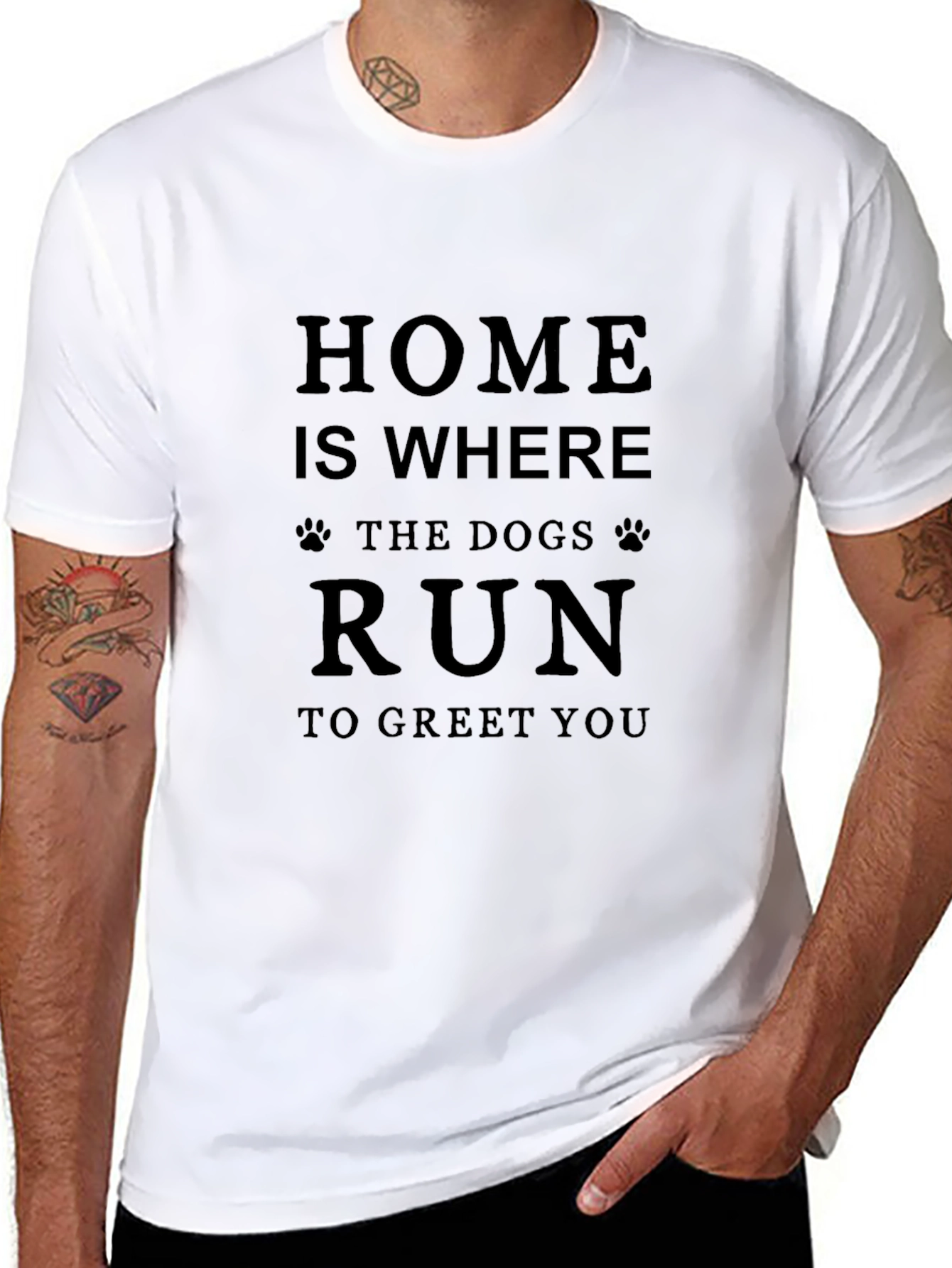 Home Is Where Dogs Run T-Shirt