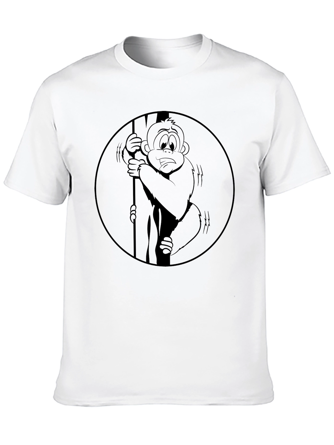 Monkey in Circle Graphic Tee