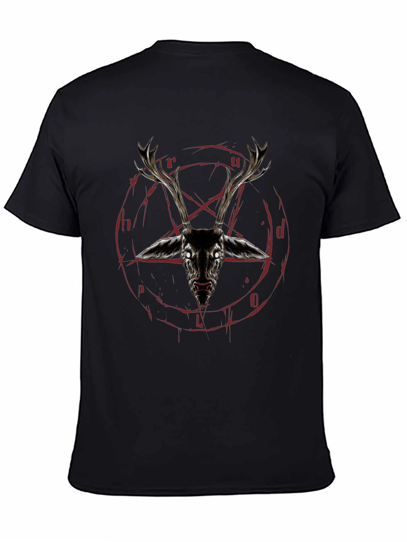 Occult Deer Head Graphic Tee