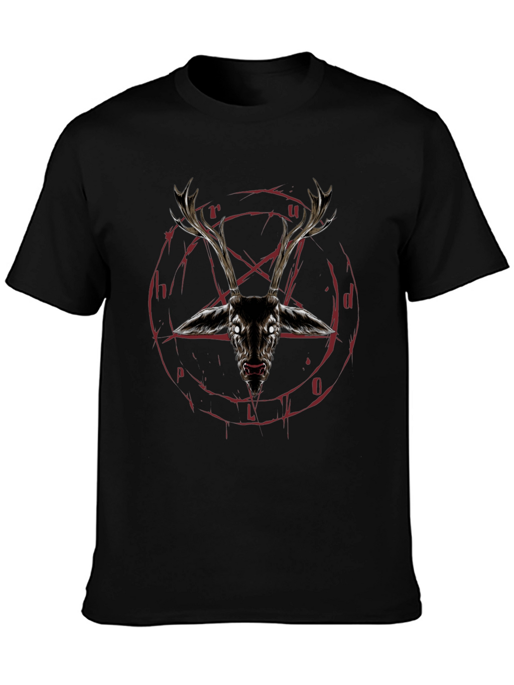 Occult Deer Head Graphic Tee