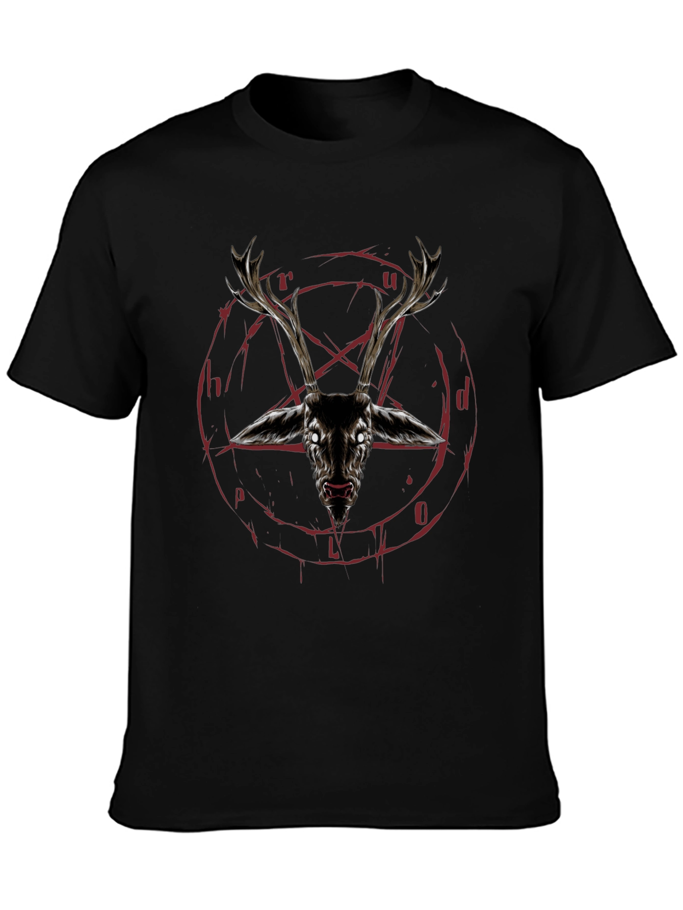 Occult Deer Head Graphic Tee