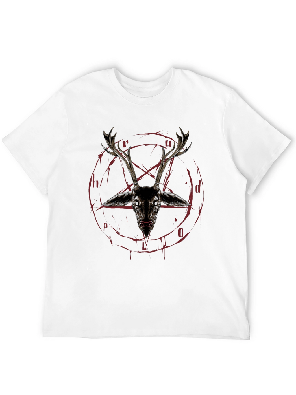 Occult Deer Head Graphic Tee