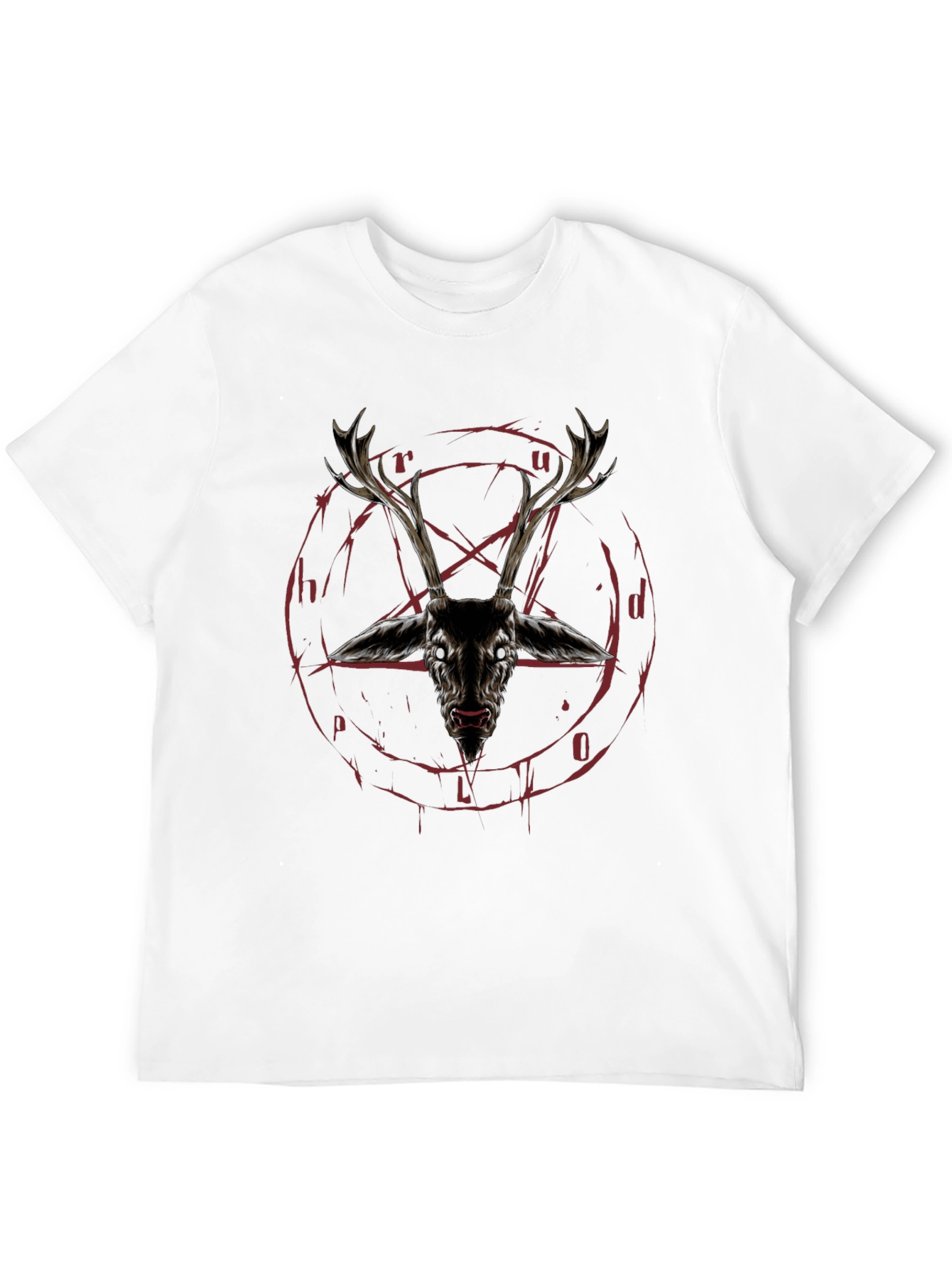 Occult Deer Head Graphic Tee