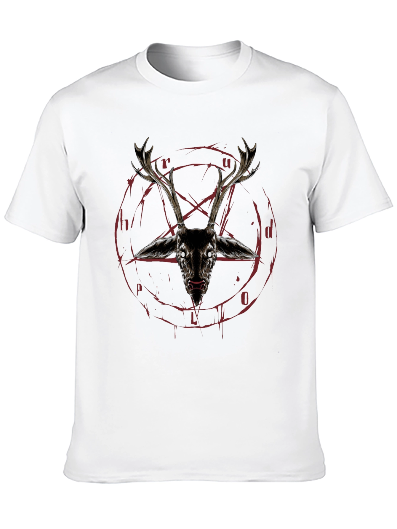 Occult Deer Head Graphic Tee