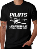 Pilots Looking Down Since 1903 Black T-Shirt