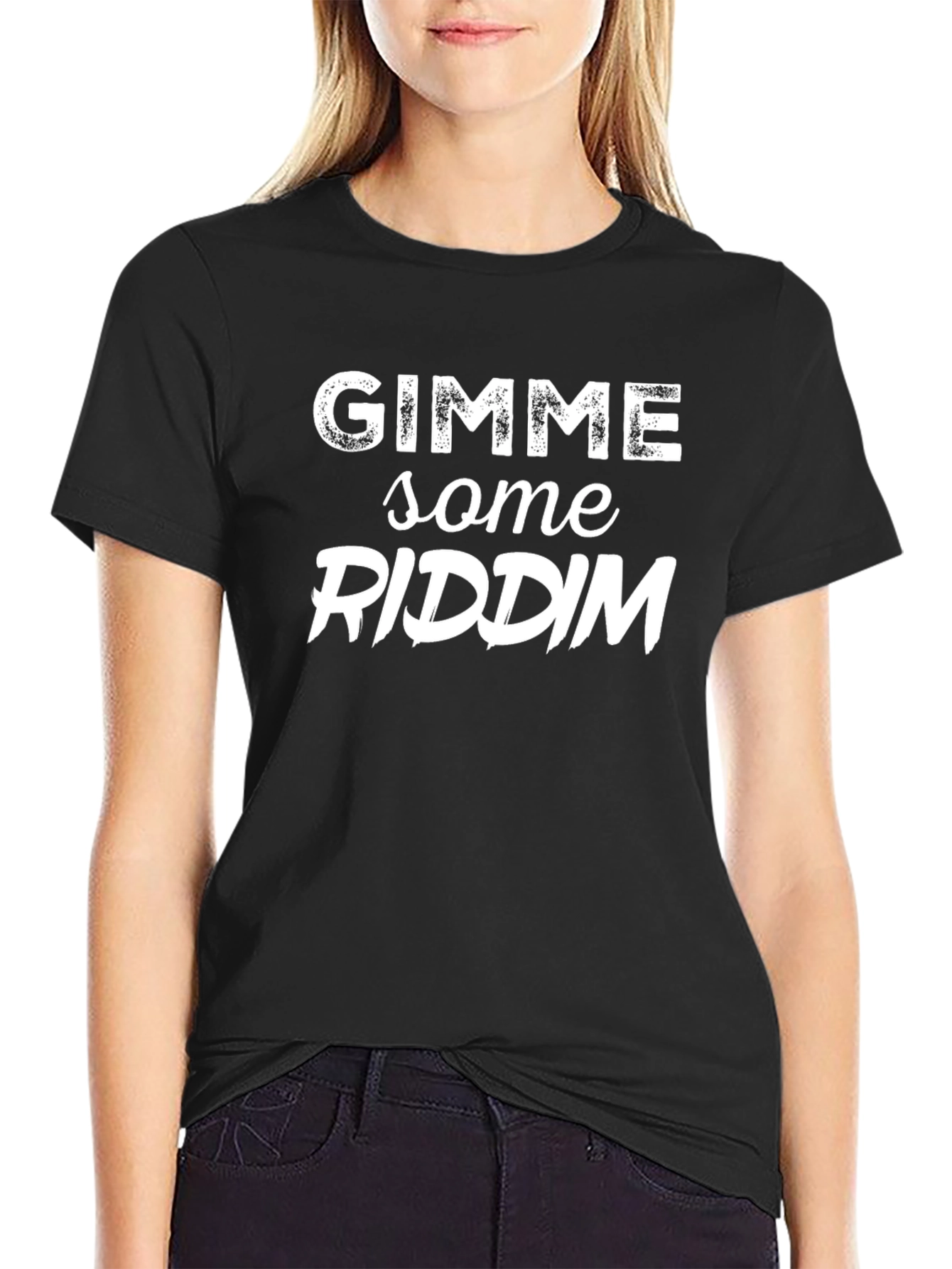 Gimme Some Riddim Black T-Shirt - Reggae Music Apparel