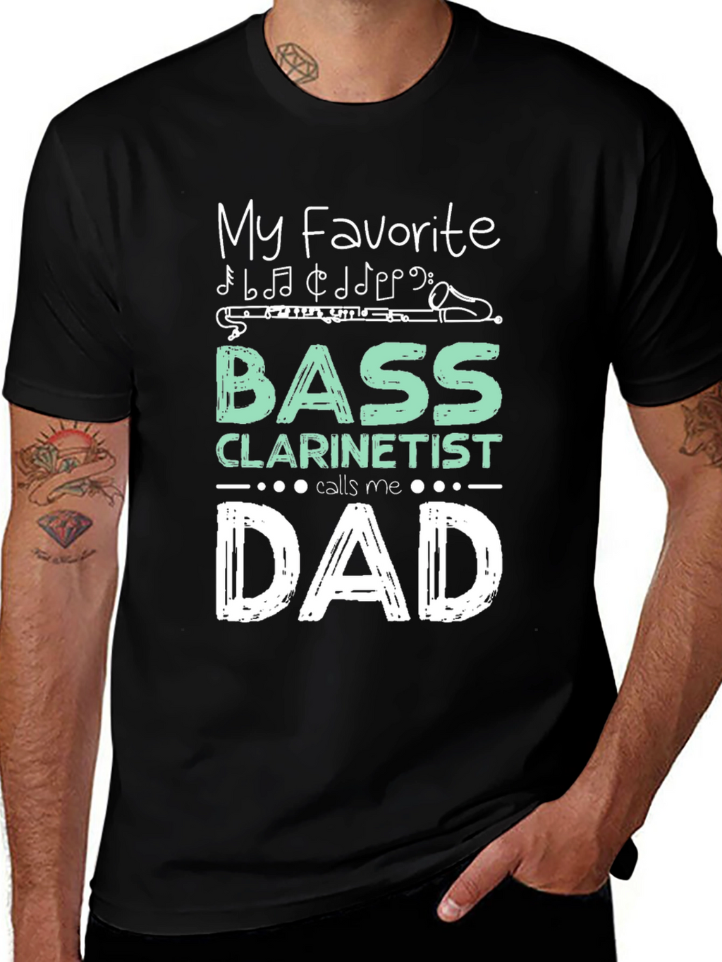 Bass Clarinetist Dad Graphic Tee