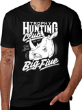 Trophy Hunting Club Big Five Rhino Graphic T-Shirt