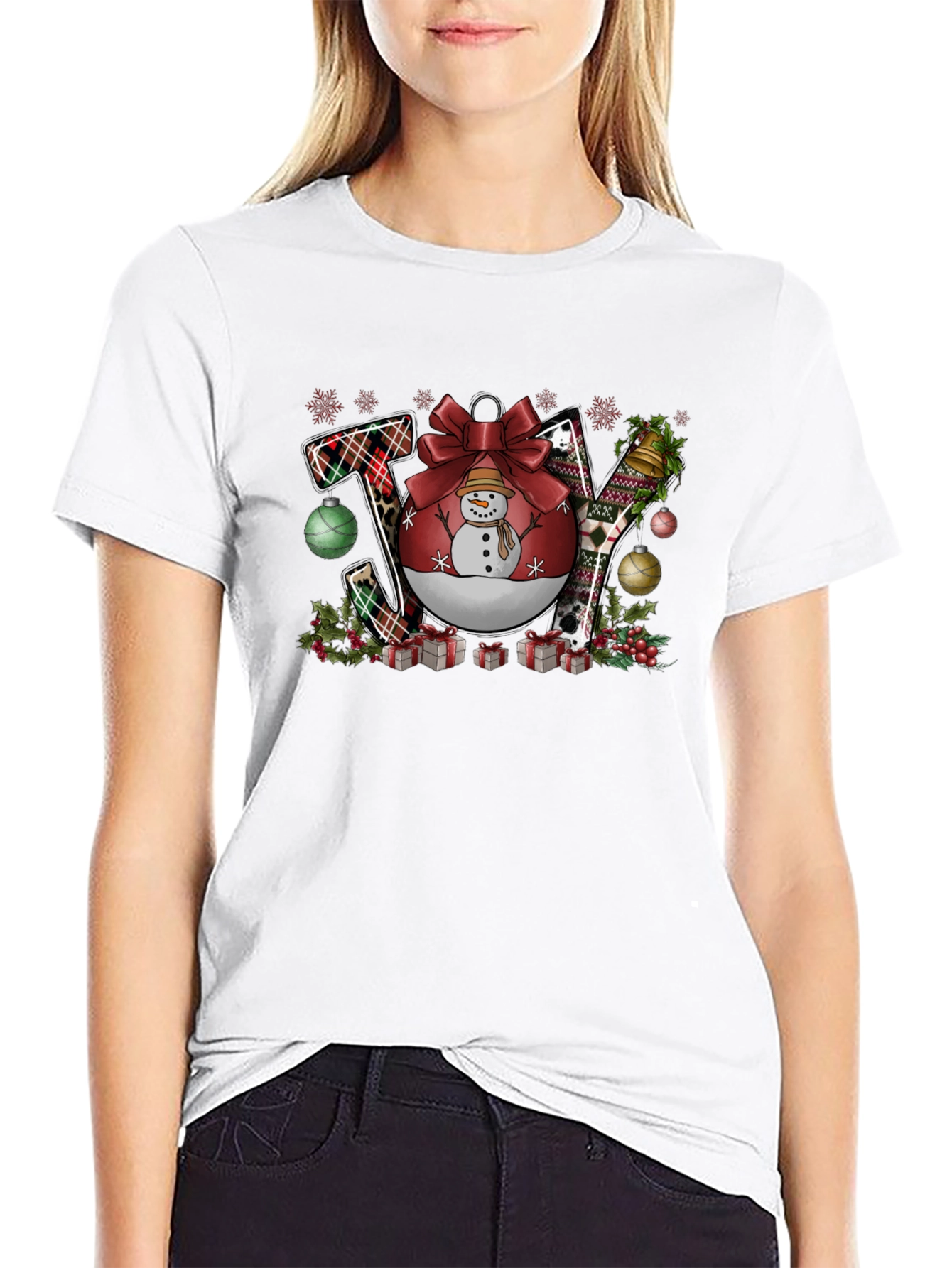 Festive JOY Christmas Graphic Tee