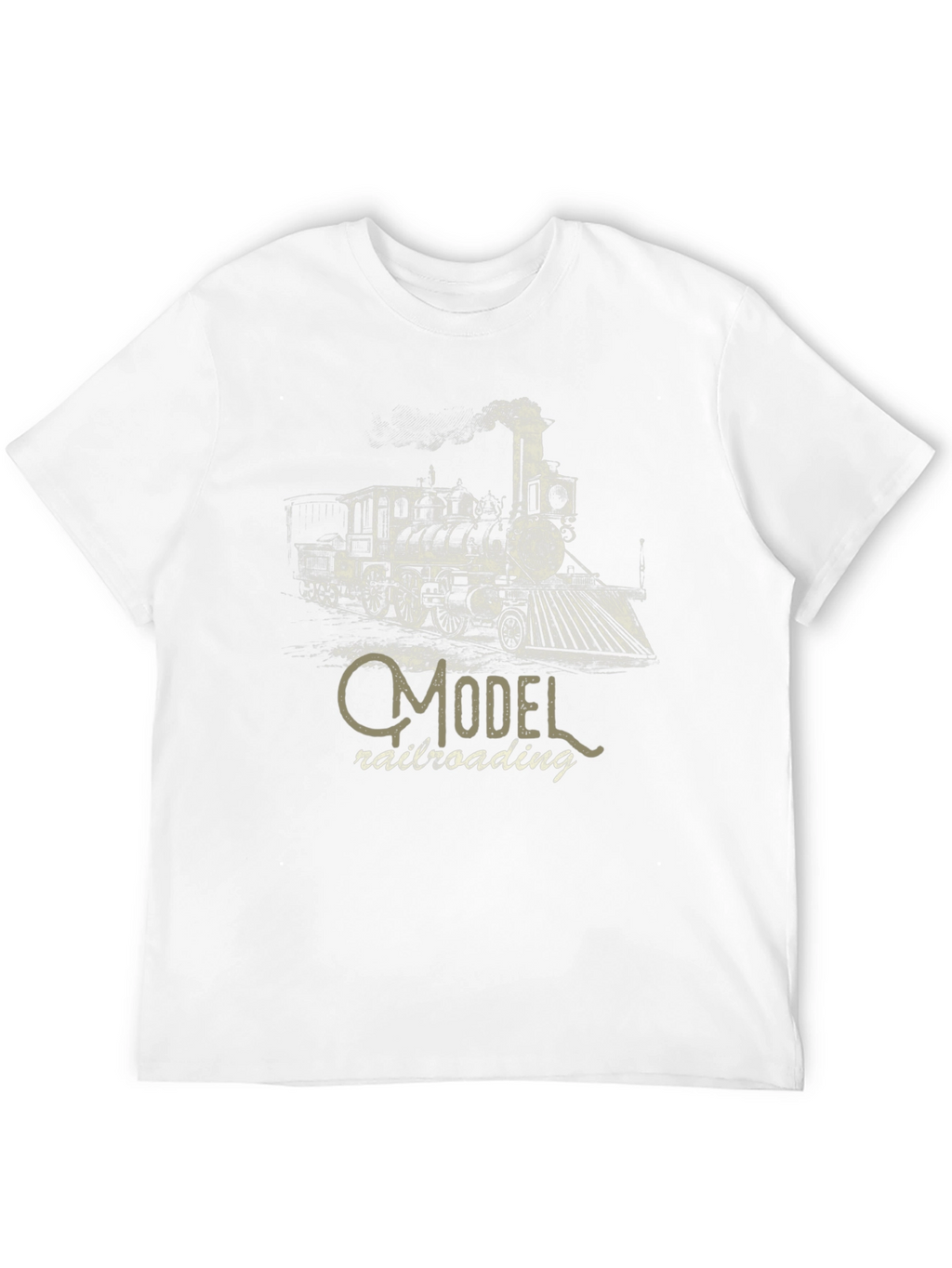 Model Railroading Steam Train Graphic T-Shirt