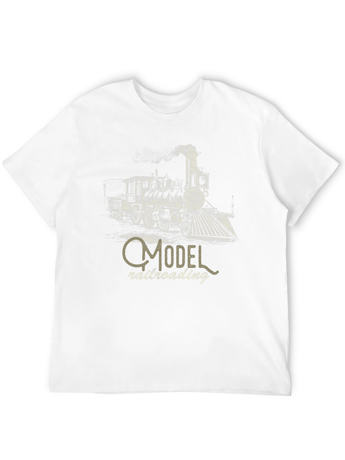 Model Railroading Steam Train Graphic T-Shirt