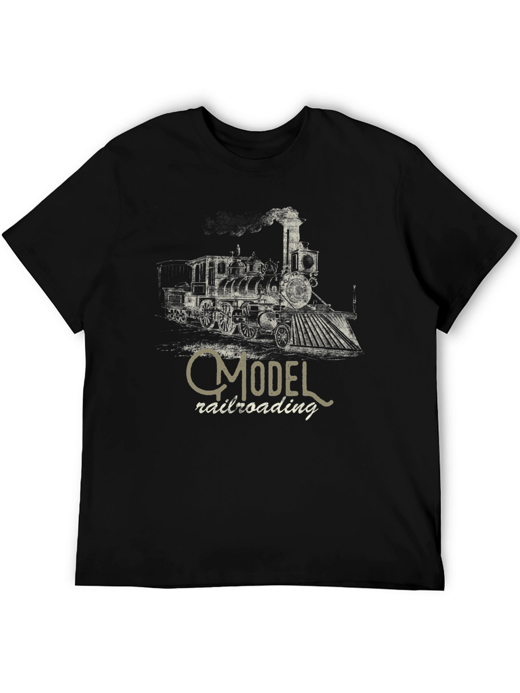 Model Railroading Steam Train Graphic T-Shirt
